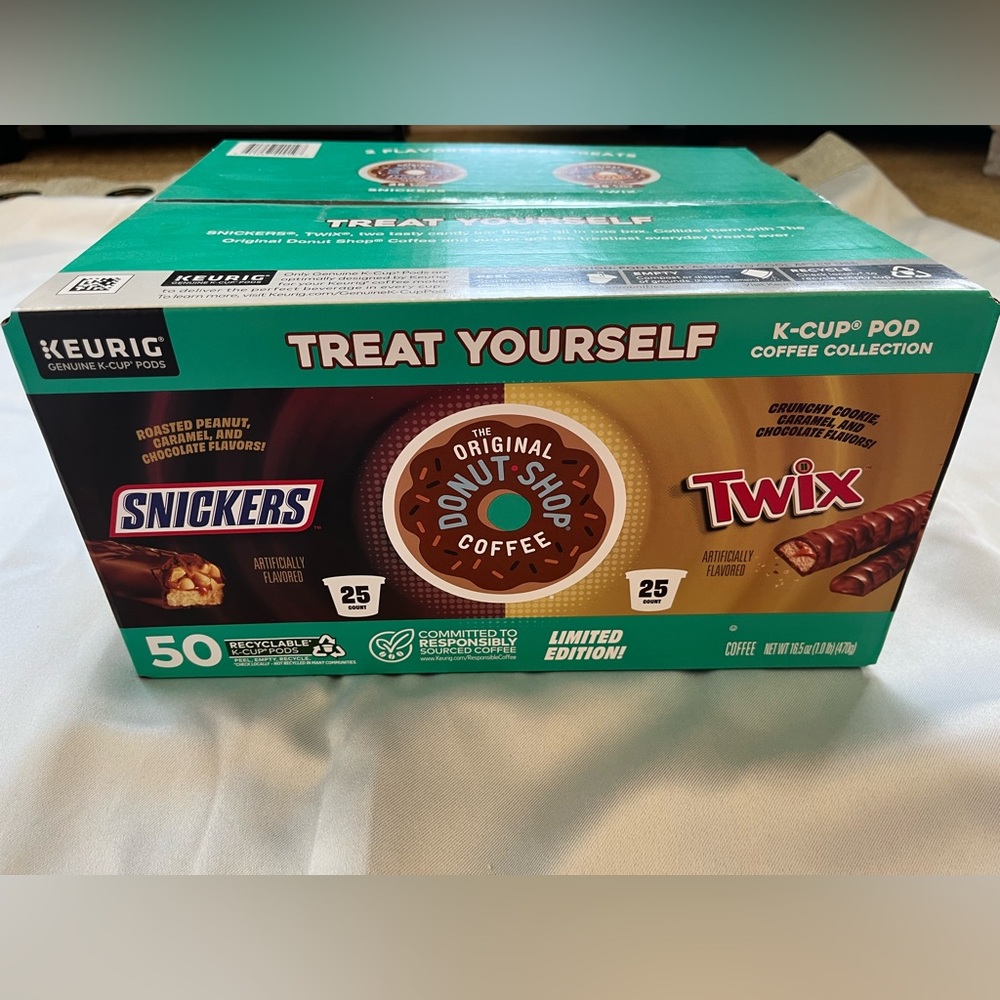 The Original Donut Shop, Snickers and Twix Coffee Variety Pack Flavored K-Cup Co